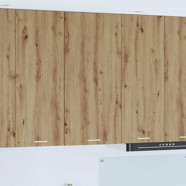 vidaXL Wall Cabinet with Door Artisan Oak and White 50 x 31 x 100 cm