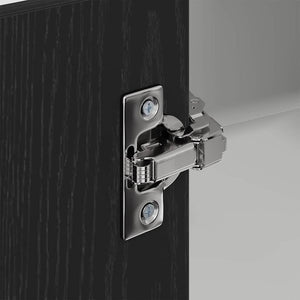Hängeschrank Schwarz Eiche/Weiss 57x100 cm