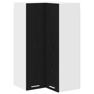 Hängeschrank Schwarz Eiche/Weiss 57x100 cm