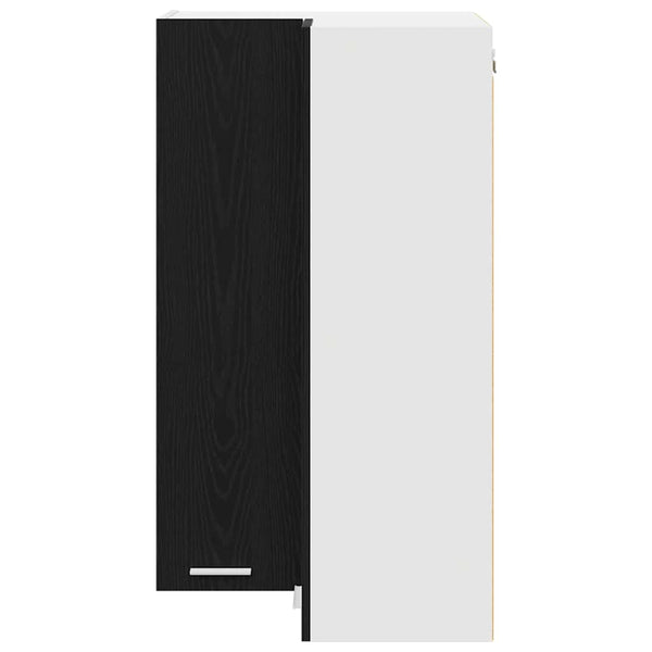 Hängeschrank Schwarz Eiche/Weiss 57x100 cm