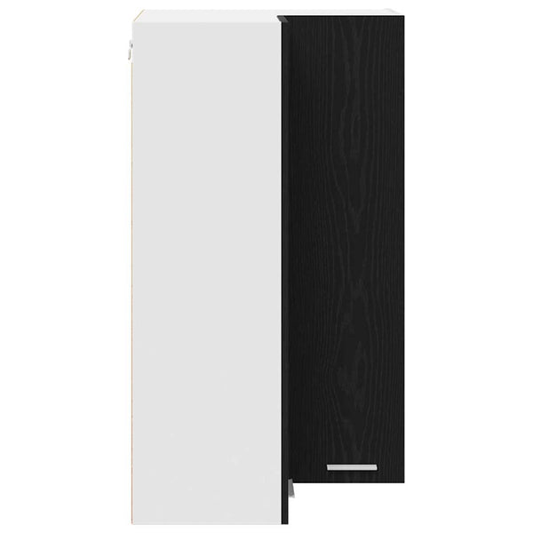 Hängeschrank Schwarz Eiche/Weiss 57x100 cm