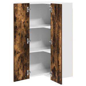 Hängeschrank Geräucherte Eiche/Weiß 57x57x100cm