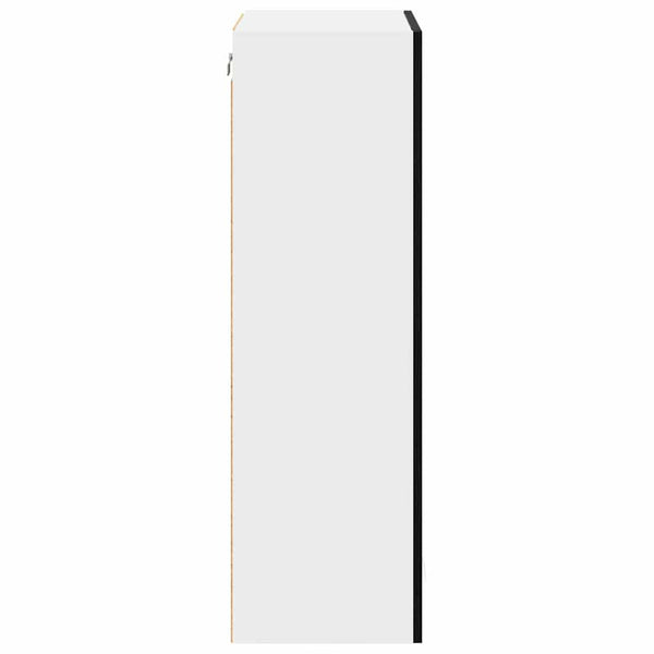 vidaXL Wall Cabinet with Storage Black Oak-Look 40 x 31 x 100 cm