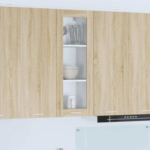 vidaXL Wall Cabinet Sonoma Oak 40x31x100 cm Engineered Wood
