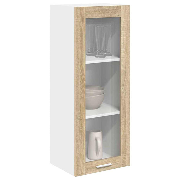 vidaXL Wall Cabinet Sonoma Oak 40x31x100 cm Engineered Wood
