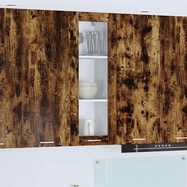 vidaXL Wall Cabinet Smoked Oak 40 x 31 x 100 cm Engineered Wood