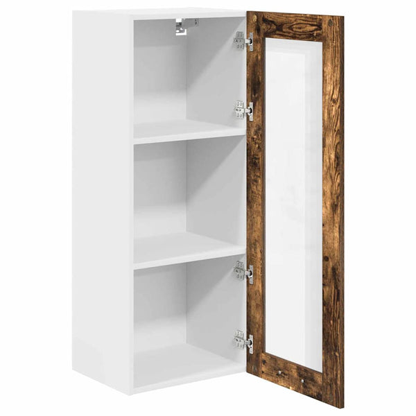 vidaXL Wall Cabinet Smoked Oak 40 x 31 x 100 cm Engineered Wood