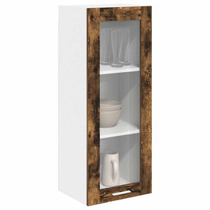 vidaXL Wall Cabinet Smoked Oak 40 x 31 x 100 cm Engineered Wood