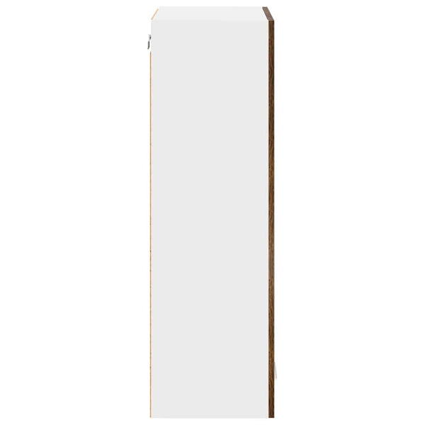 vidaXL Wall Cabinet Smoked Oak 40 x 31 x 100 cm Engineered Wood
