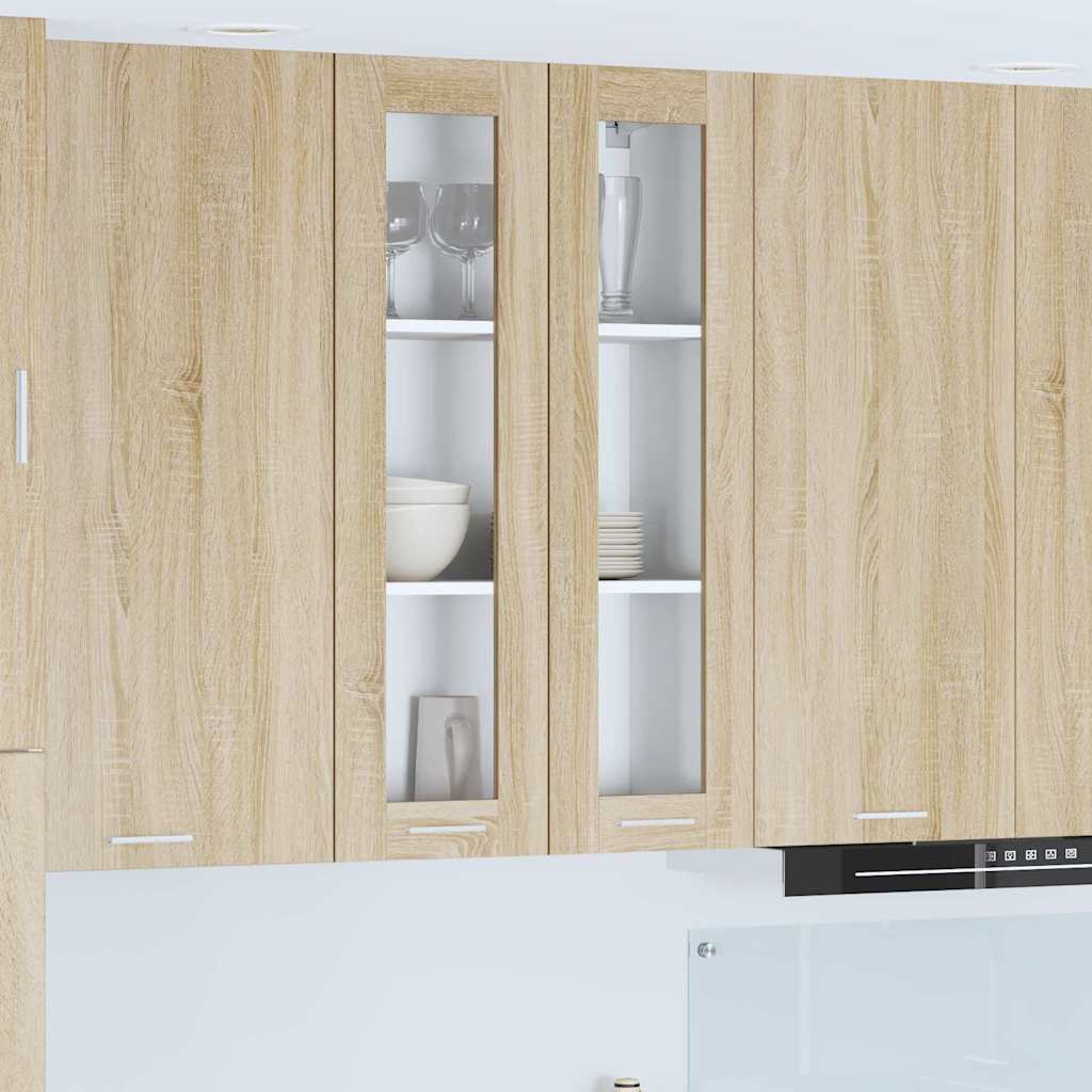 vidaXL Wall Cabinet Sonoma Oak 60 x 31 x 100 cm Engineered Wood
