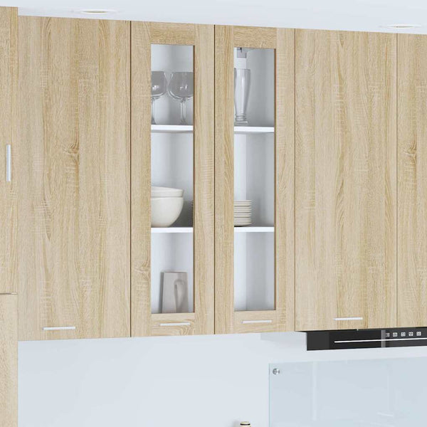 vidaXL Wall Cabinet Sonoma Oak 60 x 31 x 100 cm Engineered Wood