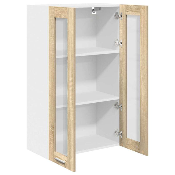 vidaXL Wall Cabinet Sonoma Oak 60 x 31 x 100 cm Engineered Wood