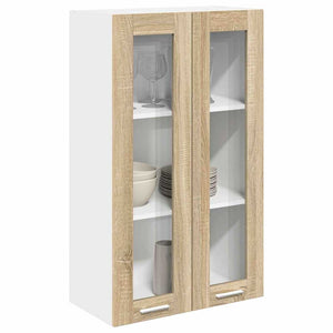 vidaXL Wall Cabinet Sonoma Oak 60 x 31 x 100 cm Engineered Wood