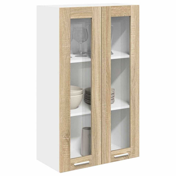 vidaXL Wall Cabinet Sonoma Oak 60 x 31 x 100 cm Engineered Wood