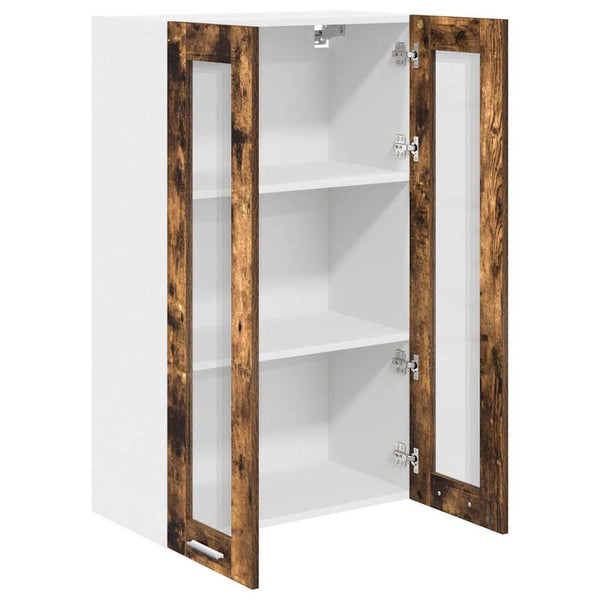 vidaXL Wall Cabinet Smoked Oak 60 x 31 x 100 cm Engineered Wood