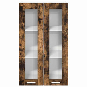 vidaXL Wall Cabinet Smoked Oak 60 x 31 x 100 cm Engineered Wood