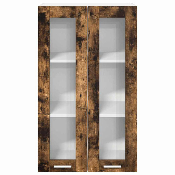 vidaXL Wall Cabinet Smoked Oak 60 x 31 x 100 cm Engineered Wood