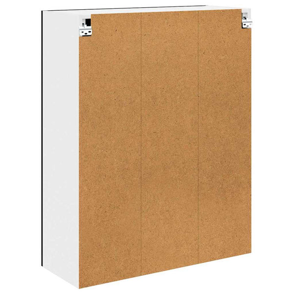 vidaXL Wall Cabinet with Storage Black Oak Look 80 x 31 x 100 cm