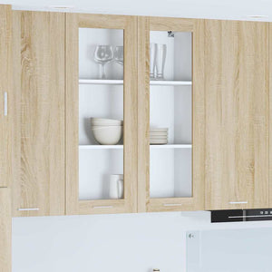 vidaXL Wall-Mounted Cabinet Sonoma Oak 80 x 31 x 100 cm Engineered Wood