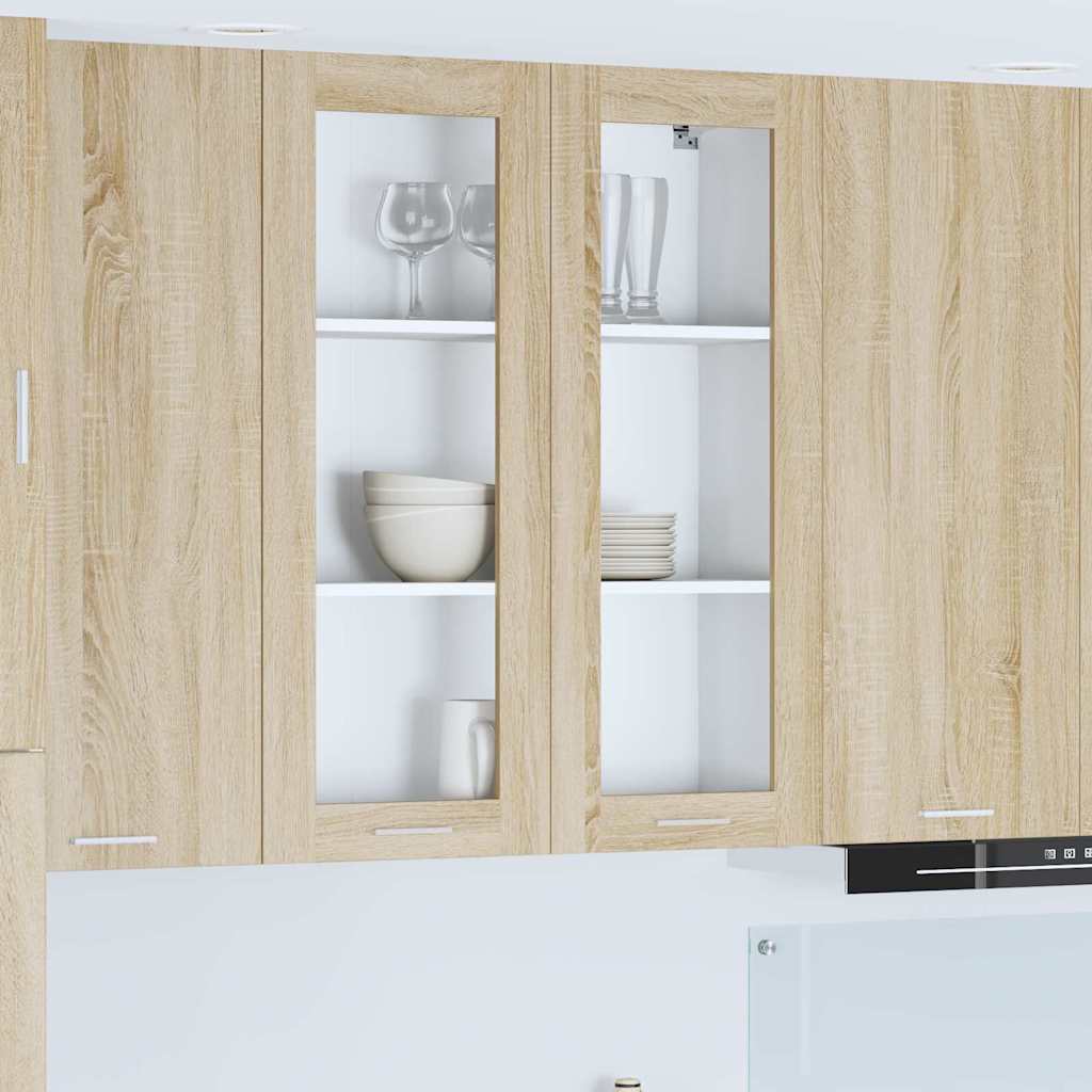 vidaXL Wall-Mounted Cabinet Sonoma Oak 80 x 31 x 100 cm Engineered Wood