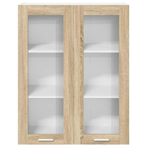 vidaXL Wall-Mounted Cabinet Sonoma Oak 80 x 31 x 100 cm Engineered Wood