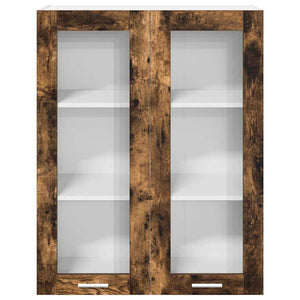 vidaXL Wall Cabinet Smoked Oak 80 x 31 x 100 cm Engineered Wood