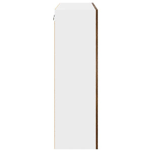 vidaXL Wall Cabinet Smoked Oak 80 x 31 x 100 cm Engineered Wood
