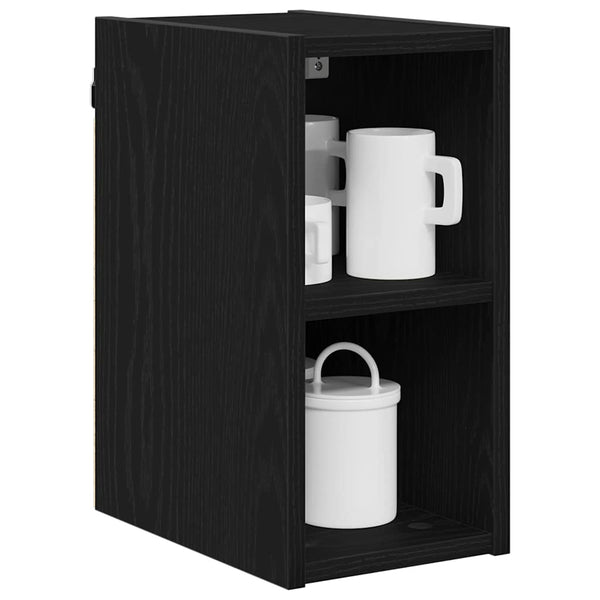 Hängeschrank Schwarz Eichen-Optik 20x29,5x40 cm
