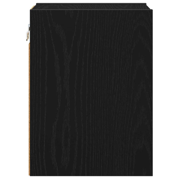 Hängeschrank Schwarz Eichen-Optik 20x29,5x40 cm