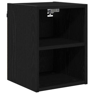 Hängeschrank Schwarz Eichen-Optik 30x29,5x40 cm