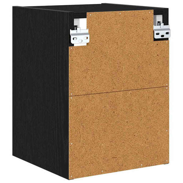 Hängeschrank Schwarz Eichen-Optik 30x29,5x40 cm