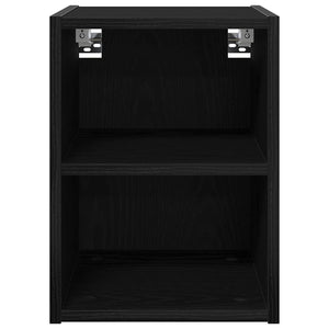 Hängeschrank Schwarz Eichen-Optik 30x29,5x40 cm