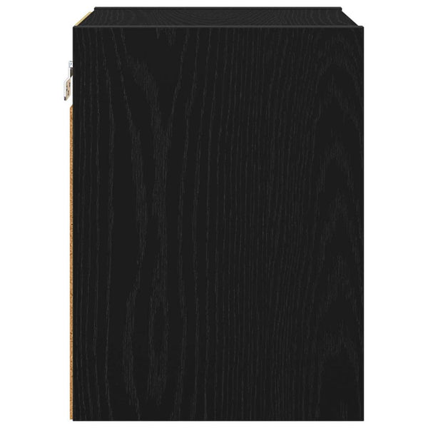 Hängeschrank Schwarz Eichen-Optik 30x29,5x40 cm