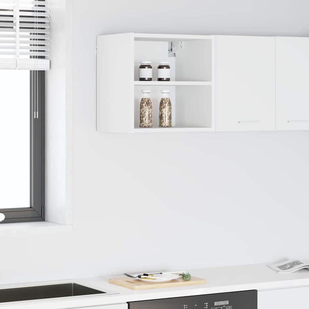 Hängeschrank Weiß 40 cm mit Stauraum