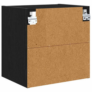 Hängeschrank Schwarz Eichenoptik 40cm