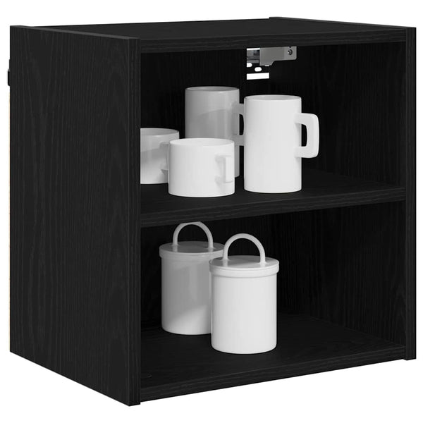 Hängeschrank Schwarz Eichenoptik 40cm