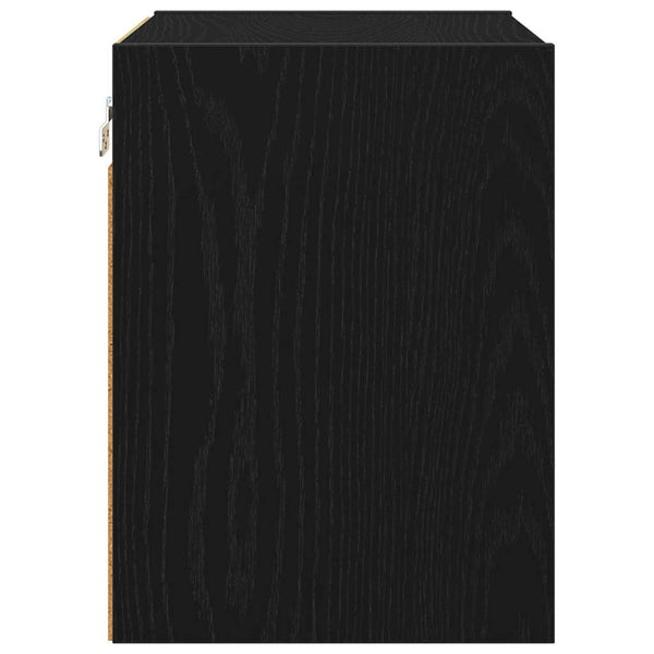Hängeschrank Schwarz Eichenoptik 40cm
