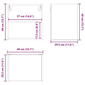 Sonoma Eiche Hängeschrank 40cm