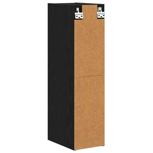 Hängeschrank Schwarz Eichen-Optik 80 cm