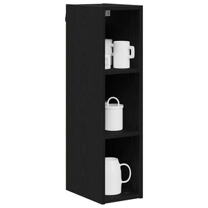 Hängeschrank Schwarz Eichen-Optik 80 cm