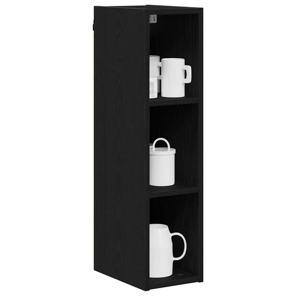 Hängeschrank Schwarz Eichen-Optik 80 cm