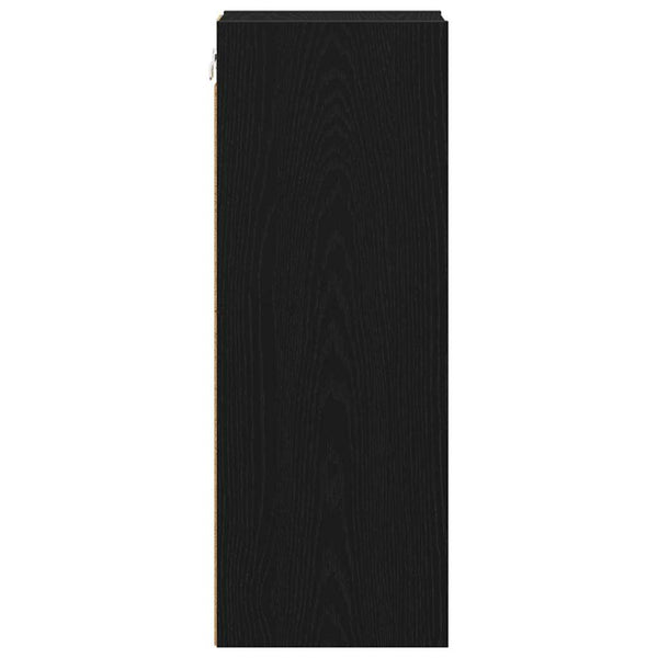 Hängeschrank Schwarz Eichen-Optik 80 cm