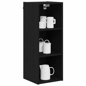 Hängeschrank Schwarz Eiche 30x80 cm