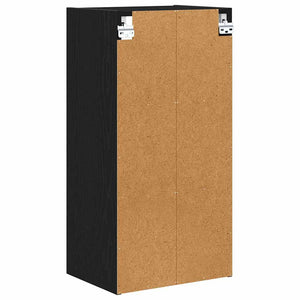 vidaXL Wall Cabinet Black Oak Look 40 x 29.5 x 80 cm