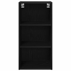 vidaXL Wall Cabinet Black Oak Look 40 x 29.5 x 80 cm