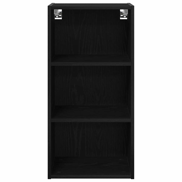 vidaXL Wall Cabinet Black Oak Look 40 x 29.5 x 80 cm