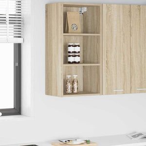vidaXL Wall Cabinet Sonoma Oak 40x29.5x80 cm Engineered Wood