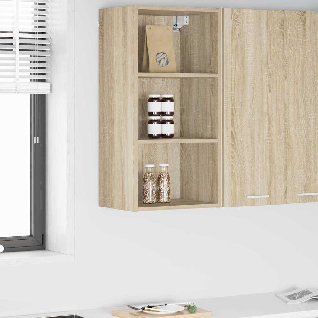 vidaXL Wall Cabinet Sonoma Oak 40x29.5x80 cm Engineered Wood