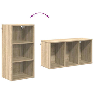 vidaXL Wall Cabinet Sonoma Oak 40x29.5x80 cm Engineered Wood