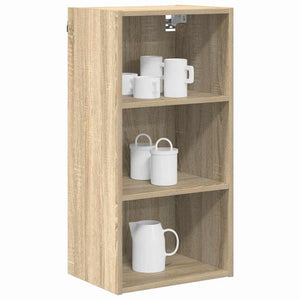 vidaXL Wall Cabinet Sonoma Oak 40x29.5x80 cm Engineered Wood